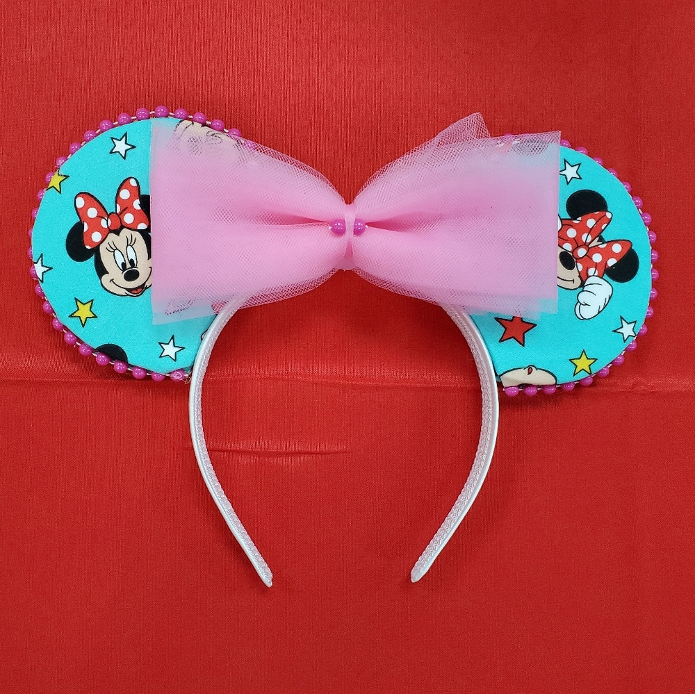Hand crafted Minnie Mouse Disney ears